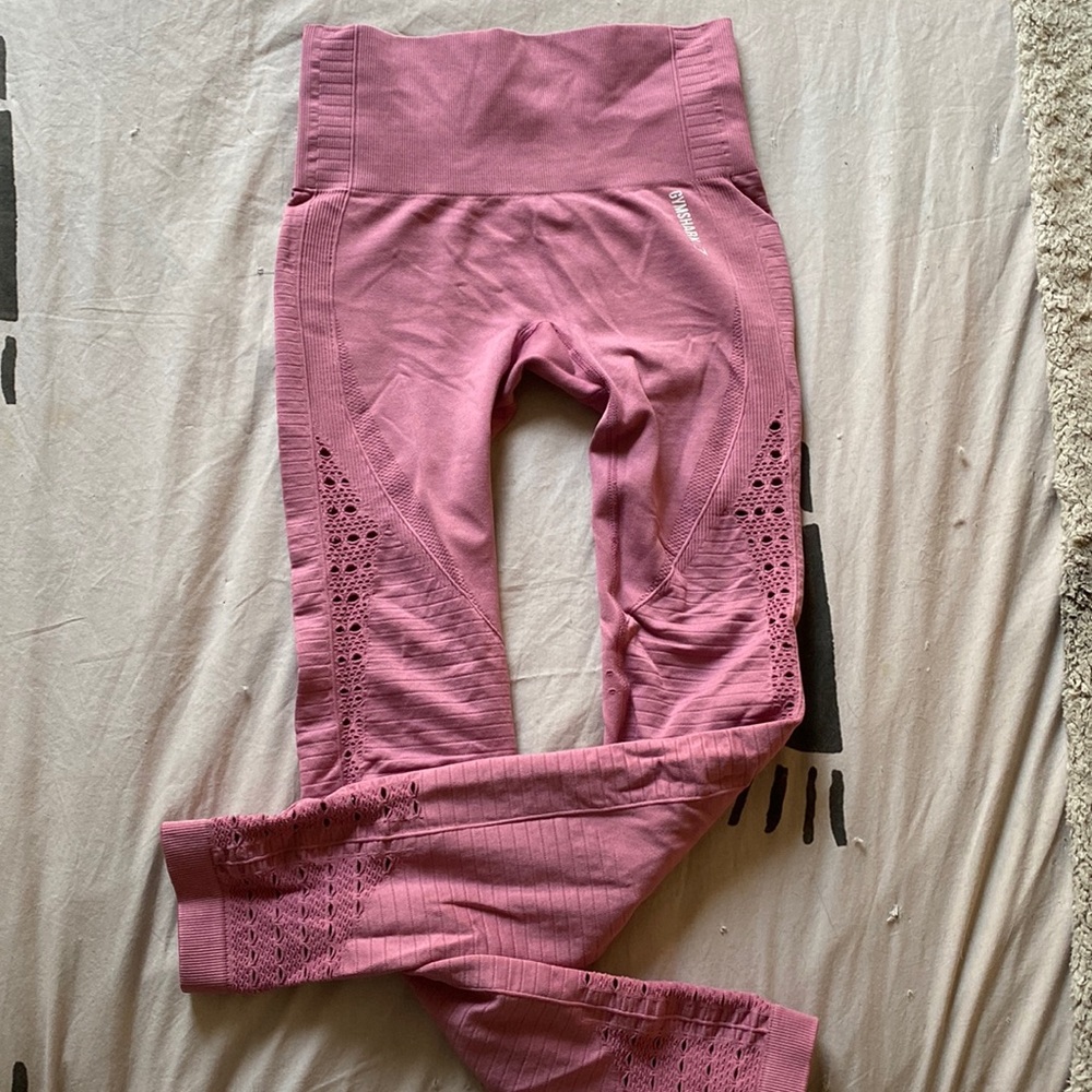 Gymshark Pink Energy Seamless Full Length Legging
